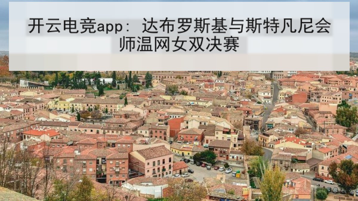开云电竞app: 达布罗斯基与斯特凡尼会师温网女双决赛