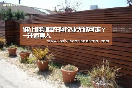 谁让湘鄂情在餐饮业无路可走?-开运真人(图1) 开运下载